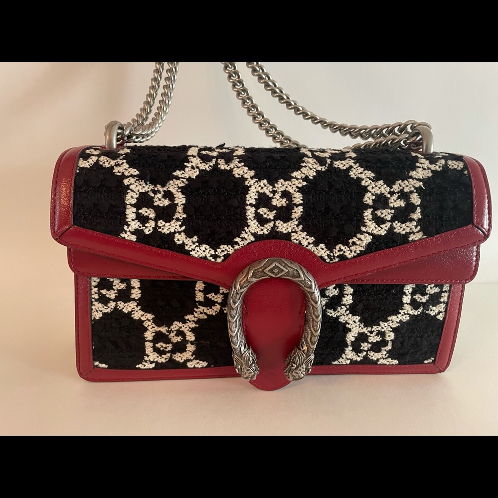 Gucci Dionysus GG Tweed shoulder Bag new with tags!